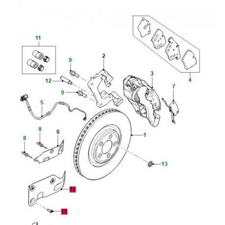 Britpart temoin usure de frein avant (C2P12722B)