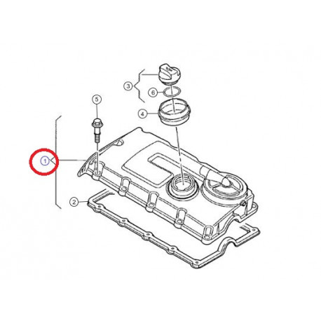 Mopar couvercle (68041142AB)