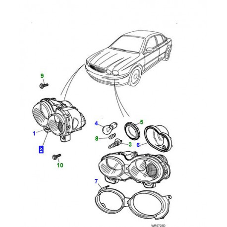 Jaguar PHARE AVANT DROIT  XENON (C2S52716)