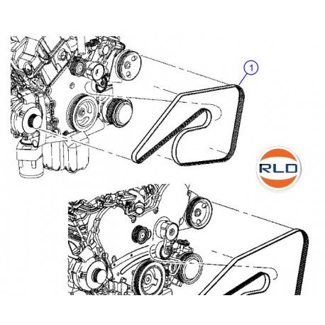 Mopar courroie accessoire 300c (4891840)