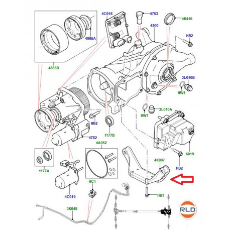 Land rover Support essieu arriere Discovery sport et Range Evoque (LR051311)