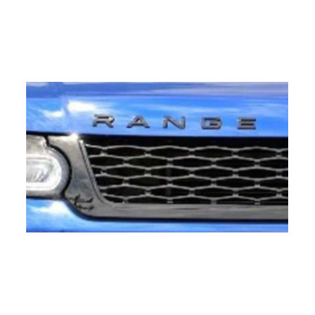 Land rover embleme-plastique noir brillant " RANGE" (LR094381)