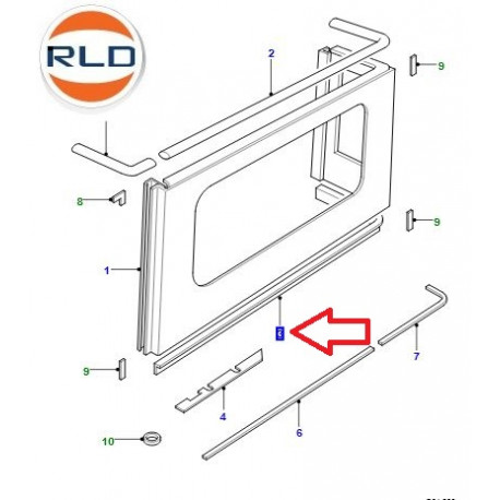 Land rover Joint gauche de custode DEFENDER (AML710070)