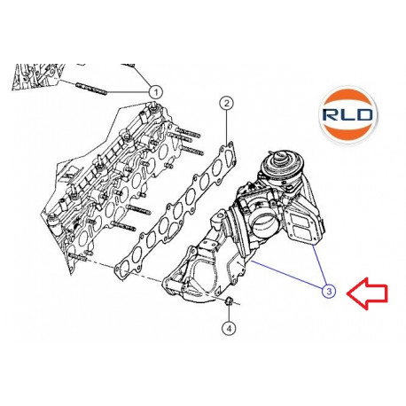 Mopar conduit d'admis Wrangler JK (68029436AD)