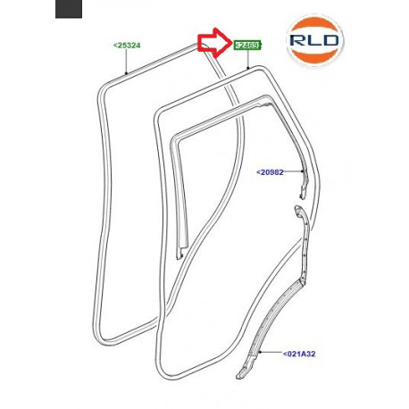 Land rover joint de porte arriere porte (LR026447)