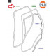 Joint de porte arriere sur caisse Range Sport