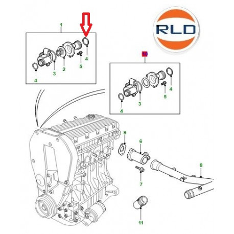 Oem joint torique Freelander 1 (CDU3858)