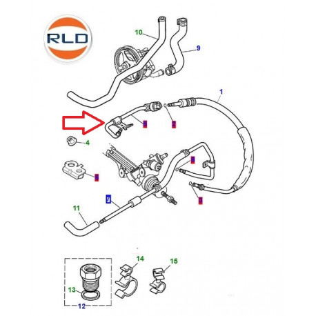 Jaguar tuyau d'alimentation S-Type (XR846252)