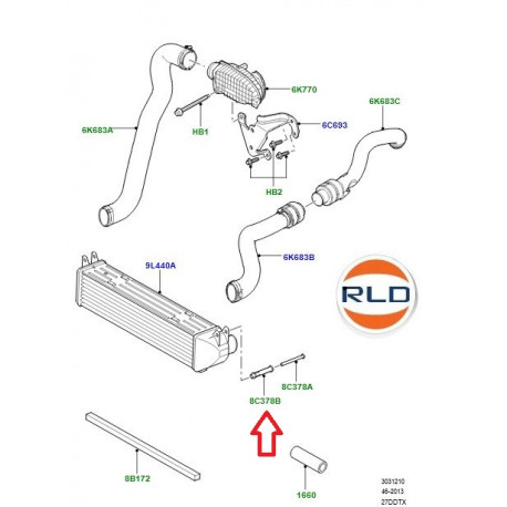 Land rover axe Discovery 3, Range Sport (PYT500020)