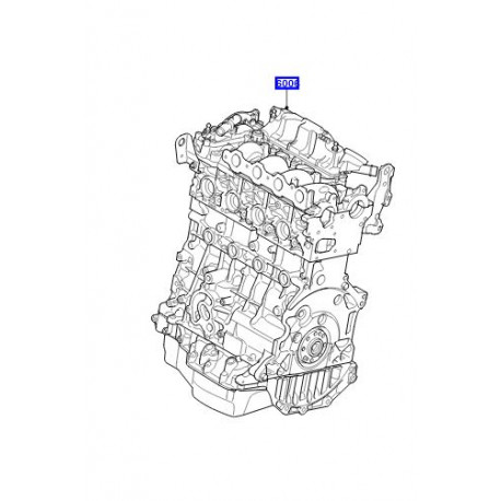 Land rover moteur-deshabille (LR006856)