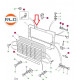 cadre enjoliveur grille radiateur Defender 90, 110, 130