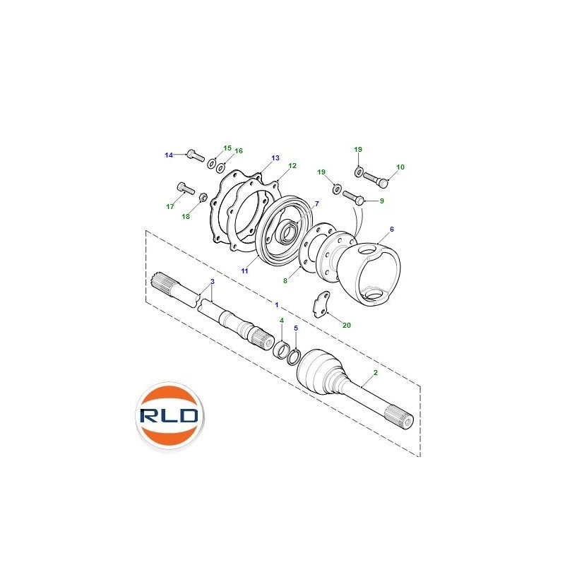 TD5 Swivel Housing Kit With ABS DA3180 For Land Rover Defender - ALLMAKES 4X4 BRITPART