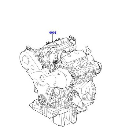 Land rover Moteur reconditionne sans accessoires (LR048136LR)