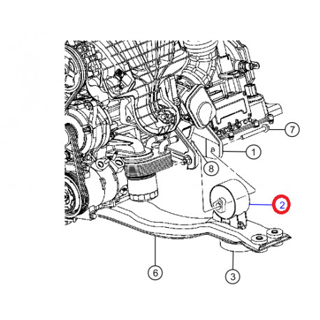 Mopar isolateur (05085465AB)