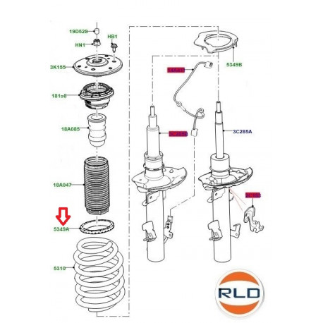 Land rover isolement Freelander 2 et Evoque (LR009664)