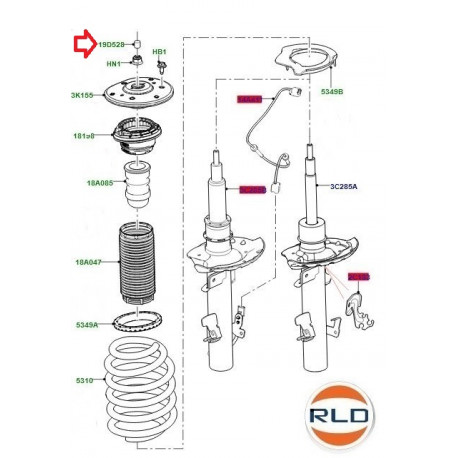 Land rover CAPUCHON FIXATION AMORTISSEUR (LR126480)