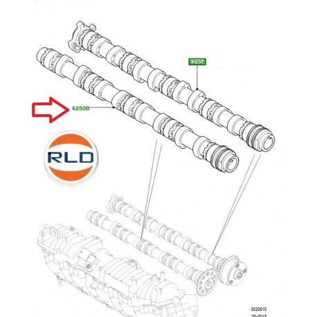 Land rover arbre a cames admission (LR073748)