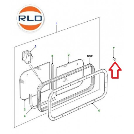 Land rover rivet (AS604044)