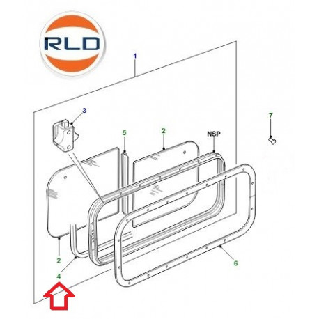 Land rover semelle de feutre Defender 90, 110, 130 (MWC7620)