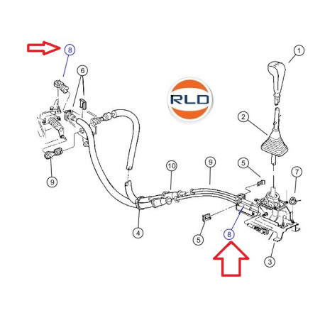 Mopar cable selection de rapport Voyager RG (04641919AD)