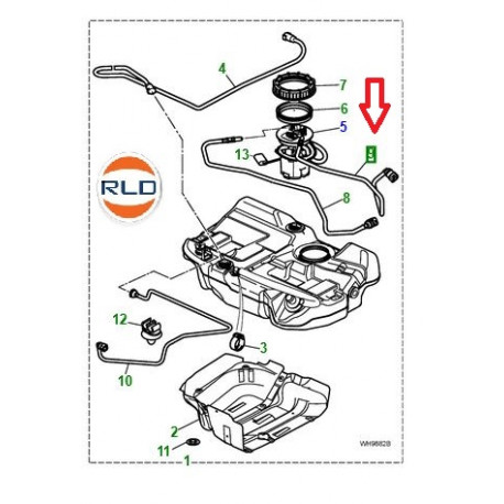 Jaguar durite d'alimentation de carburant X-Type (C2S23680)