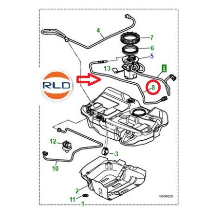 Jaguar durite d'alimentation de carburant X-Type (C2S23681)