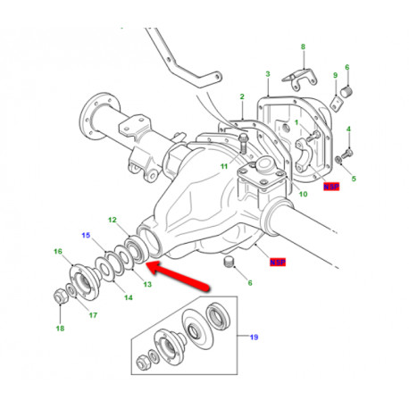 Allmakes 4x4 roulement exterieurde differentiel (607181)