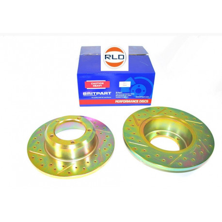 Britpart Disques de fein avant PLEINS Defender Discovery1 et Range Classic par paire (LR017951)