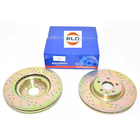 Britpart Disques de frein avant Discovery sport et Range Evoque par paire (LR059122)