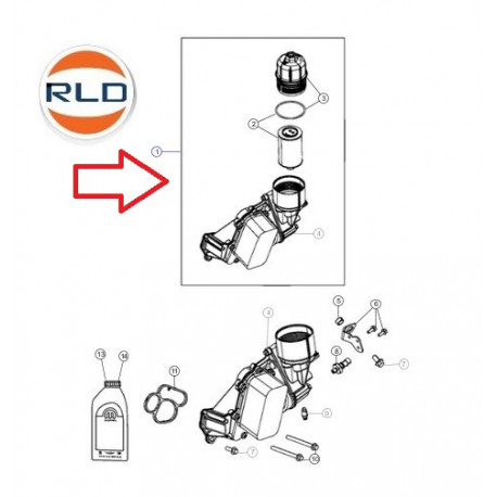 Mopar Refroidisseur huile (68525212AAPC)