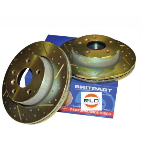Britpart Disques de frein arriere  Range L322 par paire (LR017804)