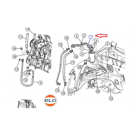 Mopar cables assemble PT Cruiser (05073557AB)