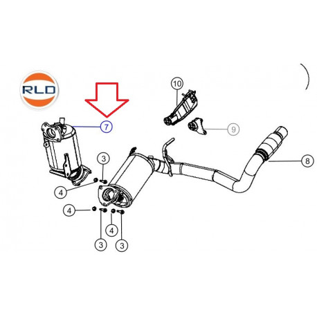 Mopar catalyseur (68231948AB)