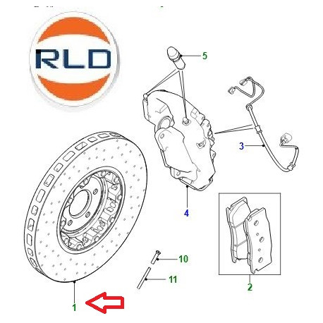 Jaguar disque de frein avant 380mm  F-Type (T2R13428)