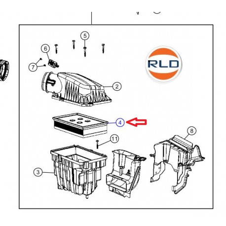 Mopar Filtre a air GLADIATOR (68293164)