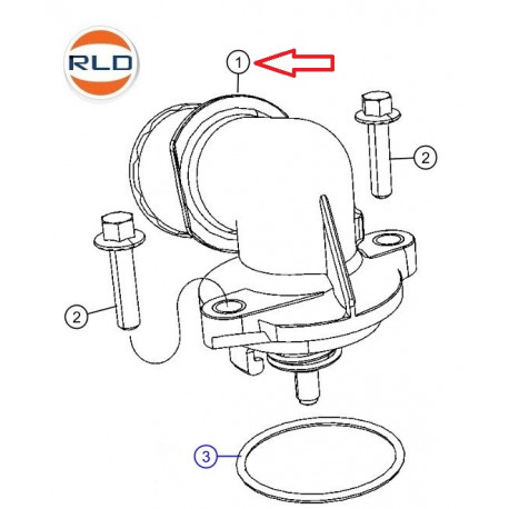 Mopar thermostat Grand Cherokee WK (68253457)