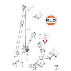 Attache ceinture sécurité passager AVANT DROIT - DEF TD4 evl501080pma