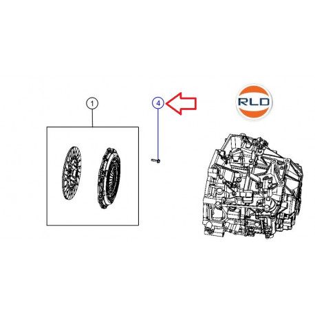 Mopar vis embrayage (06508455AA)