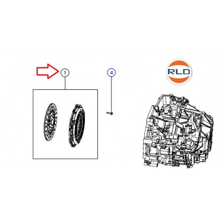 Mopar kit embrayage sans butee Compass MK49 (5106058)