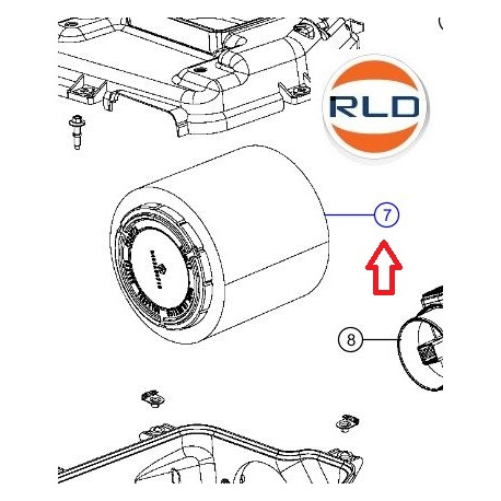 Mopar filtre à air Compass MK49 (04891967AC)