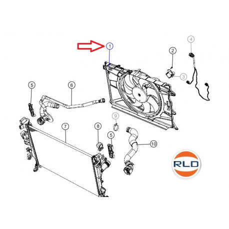 Mopar ventilateur refroidissement Renegade (68247215AB)