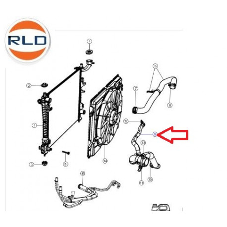 Mopar tuyau flexible (52014834AD)