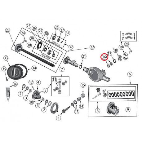 Mopar roulement (5252508)