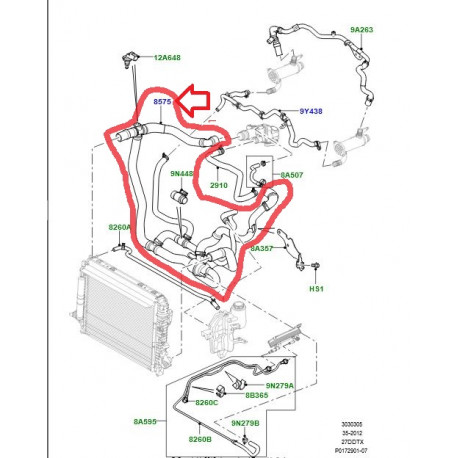 Land rover THERMOSTAT (LR020009LR)