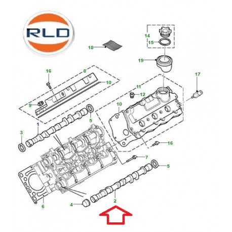 Land rover arbre a cames (LGC107740L)