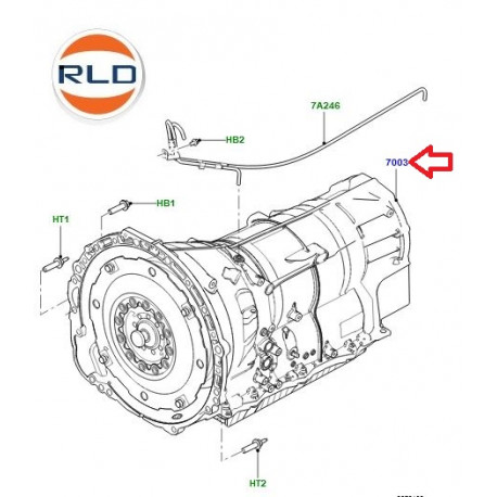 Land rover boite de vitesses automatique (LR075290)