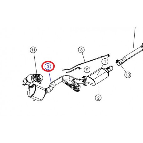 Mopar catalyseur 300c (68039432AA)