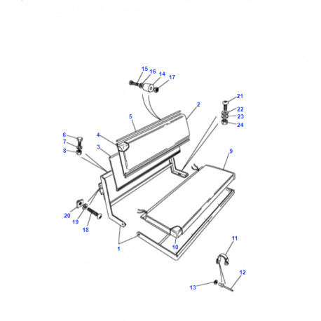 Land rover garnit./matelas.-dossier siege ar (AWR5766RPI)