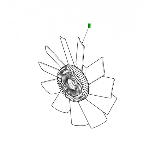 Land rover ensemble ventilateur et viscocoupleur Range P38 (PGG101290)