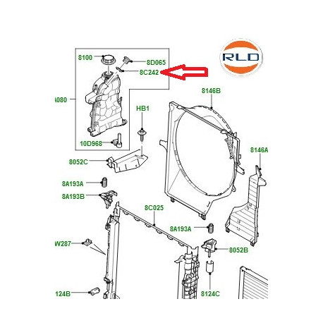 Land rover joint-vis de purge Discovery 3, Range L322, L405, Sport (LR007315)